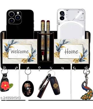 Kkart Multicolour Wood Key Holder - Pack of 1