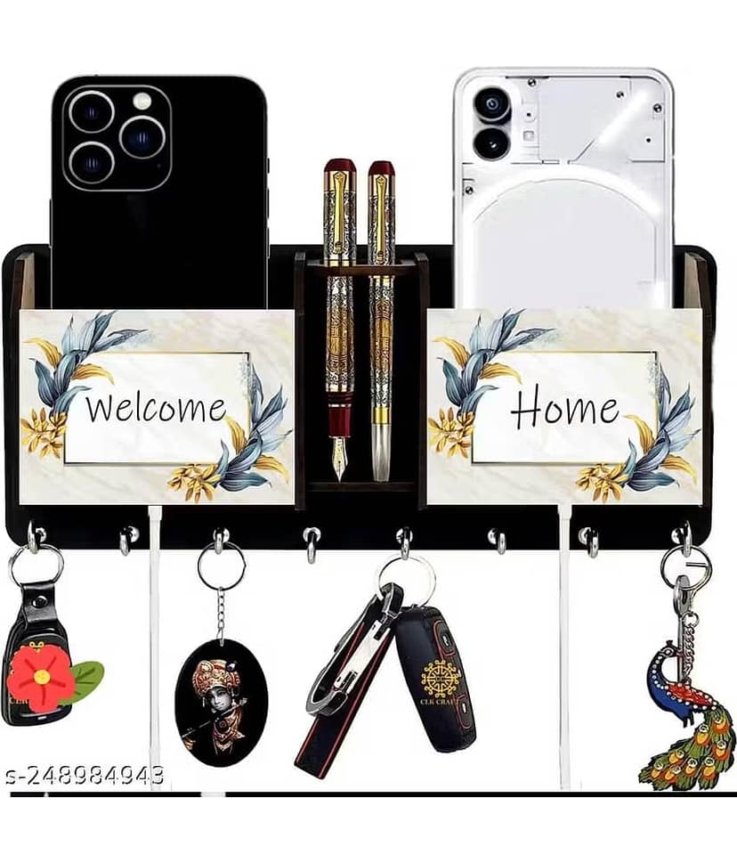 Kkart Multicolour Wood Key Holder - Pack of 1