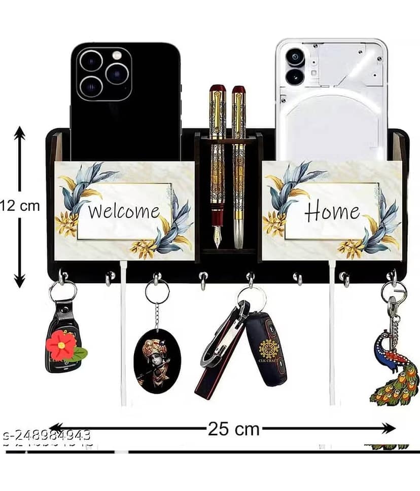 Kkart Multicolour Wood Key Holder - Pack of 1 view 2