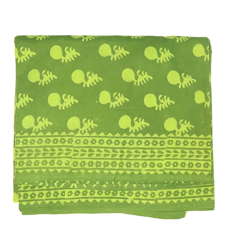 Handcrafted Dabu Print Cotton Dress Material – 3 Piece Set view 2