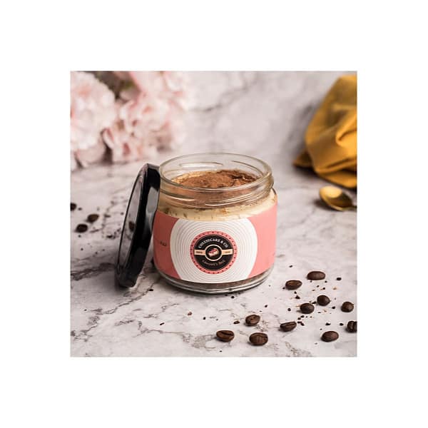 Chocolate tiramisu jar