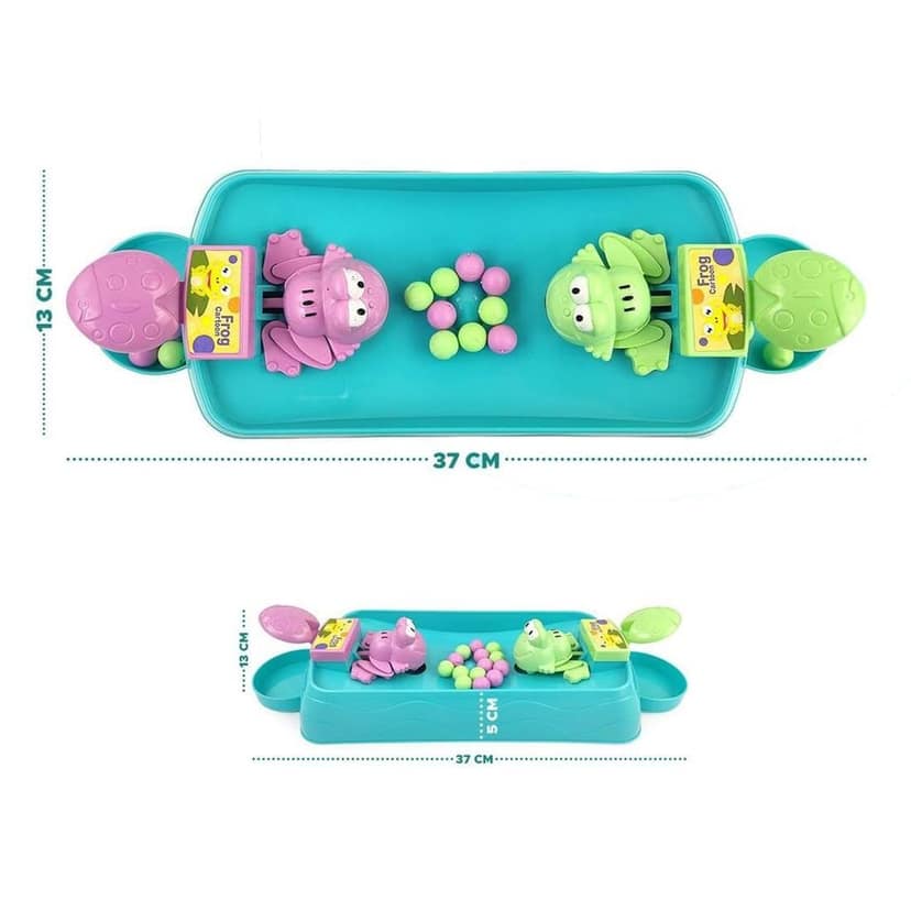 PLANET OF TOYS Hungry Frog Indoor Board Game for Kids | Hungry Frog Eating Beans Game for Kids, Brain Teasers (2 Player) view 2