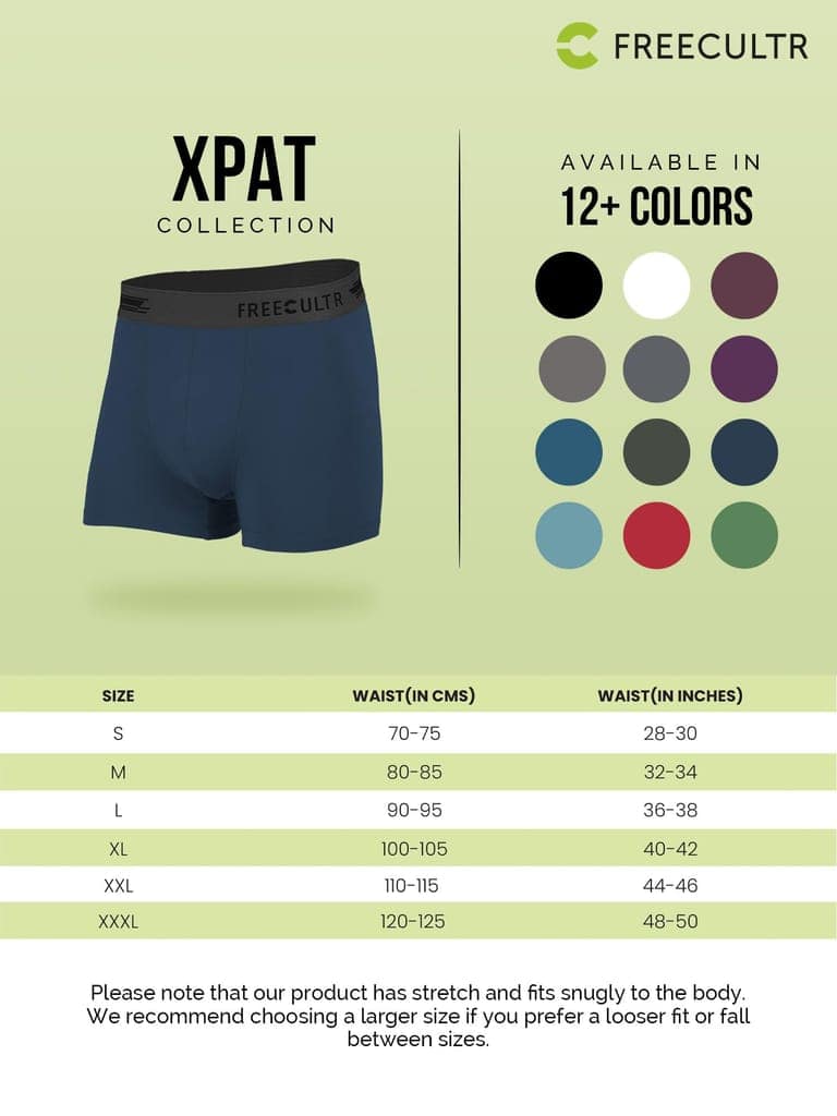FREECULTR Men's Underwear Anti Bacterial Micromodal Airsoft Brief - Non Itch No Chaffing Sweat Proof-(Xpat & Crux Waistband), Large,Black view 7