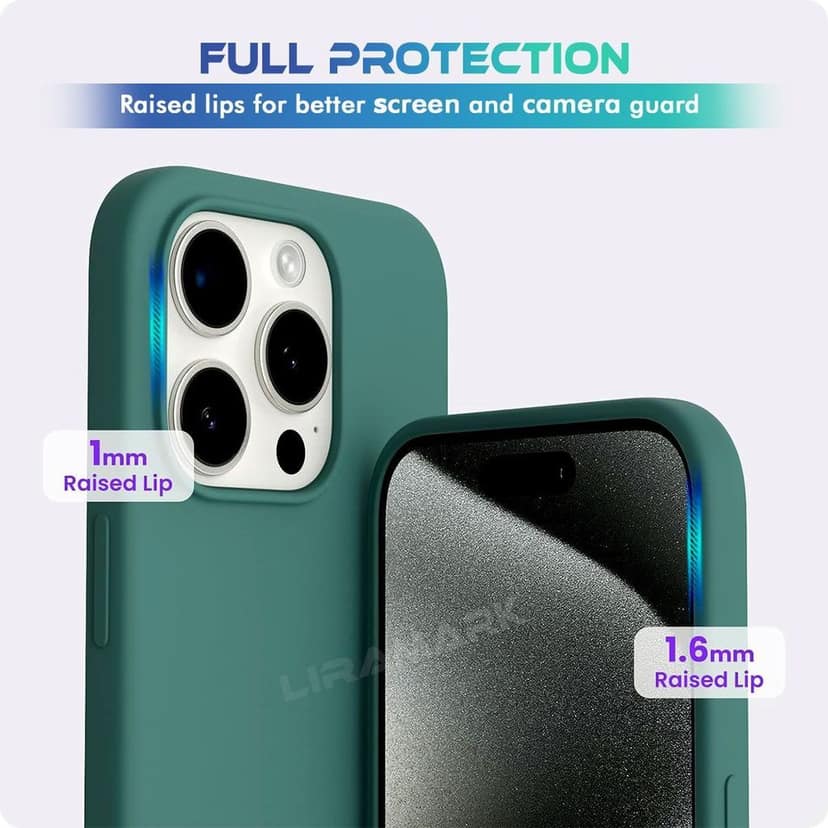 LIRAMARK Liquid Silicone Soft Back Cover Case for iPhone 15 Pro Max (6.7 inch) view 6