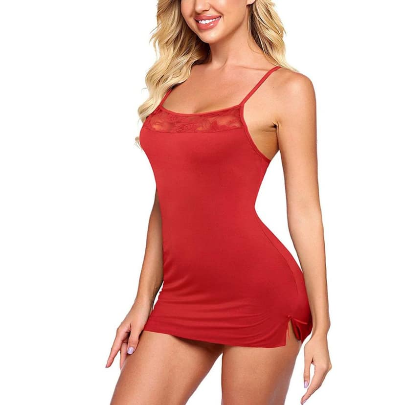 Polyester Babydoll Nightdress with panty girls view 6