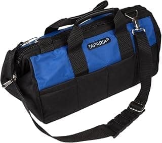 Taparia Tool Bag (TB 18) Storage for all types of products, Water Resistant, Tear Resistant, Weather Proof, Durable, Spacious and Versatile for Professional and DIY, Warranty on Bag and Zip
