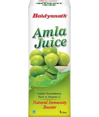 Baidyanath Amla Juice - 1000ml|Rich in Vitamin C & Antioxidants |Helps in Metabolism(Pack of 4)