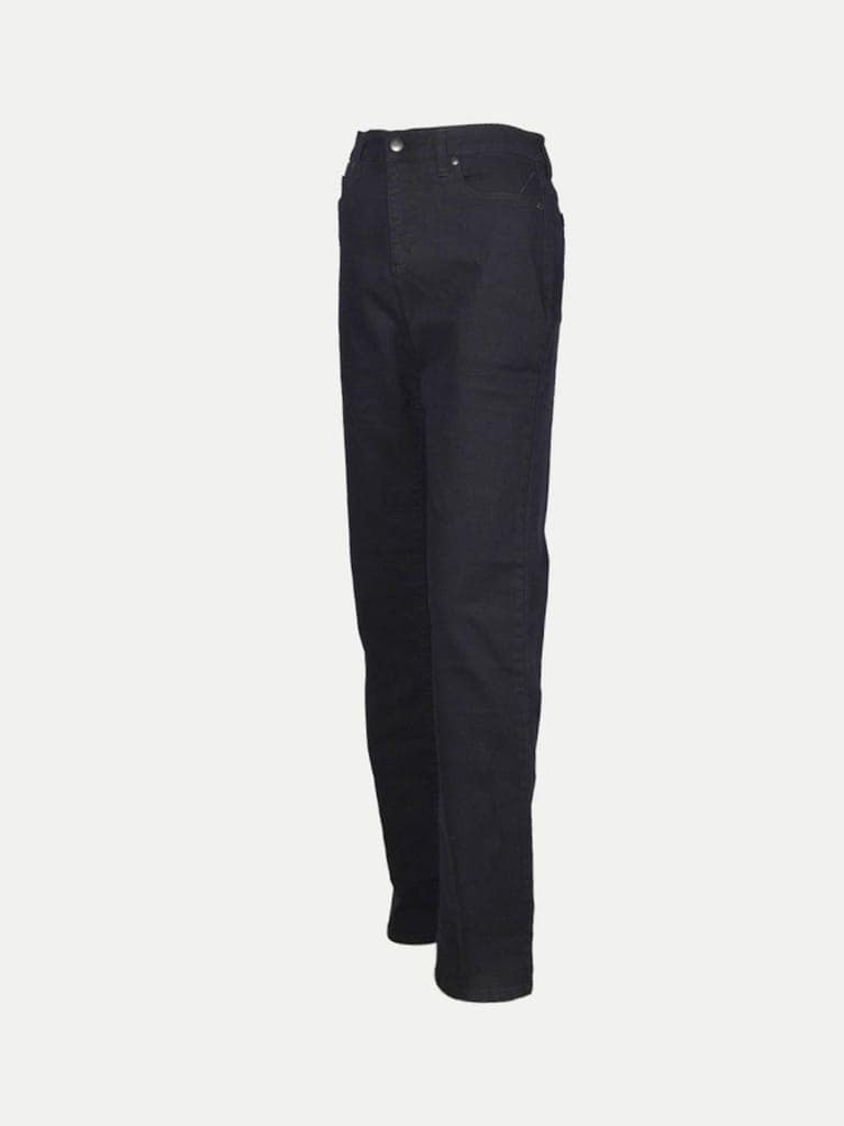 Women Black Casual Denim Pants view 2