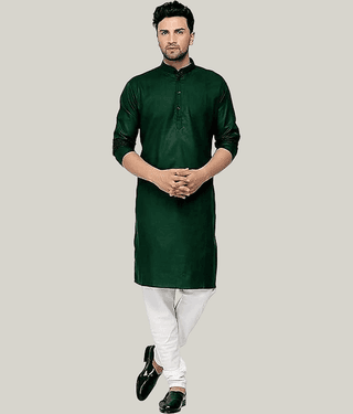 Balaji's Blue Cotton Blend Regular Fit Men's Kurta Pyjama Set ( Pack of 1 )