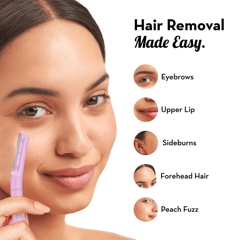 Ossden Facial Razor for Women - Instant & Painless Hair Removal - Smooth & Glowing Skin - Pack of -3pcs view 5