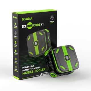 SpinBot IceDot Core X1 Wireless Mobile Cooler | Portable Cooling with Detachable Battery | Smart AI,P1,P2 Mode for Temperature Control | 10W Freeze Cooling (Android & iOS Devices)