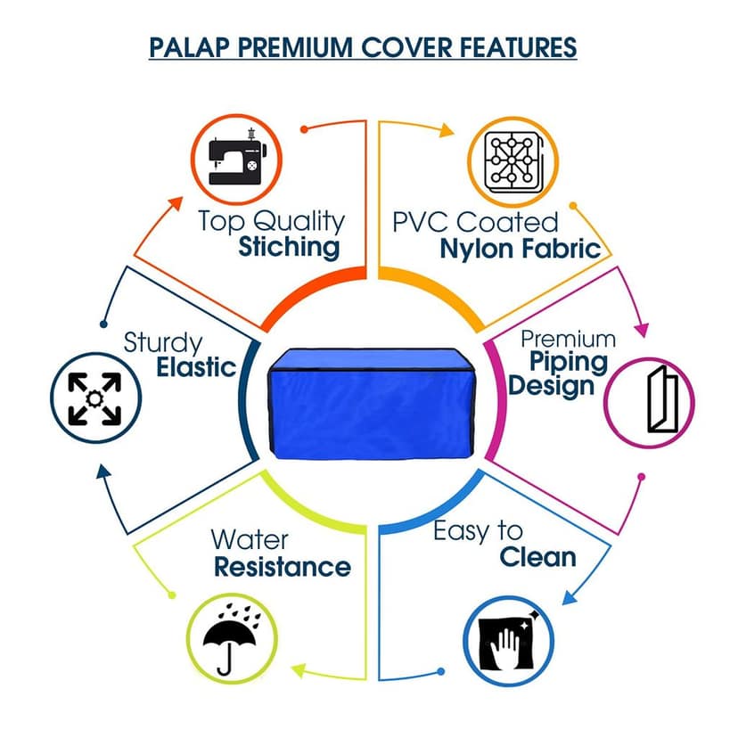 Palap Super Premium Dust Proof Printer Cover for Brother DCP-T710W Blue ; 48.5 x 43 x 24.5 Cms view 3