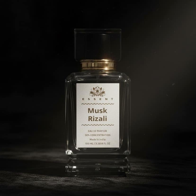 Essent Perfumes Musk Rizali Eau de Parfum (EDP) – Rich Musk Sweet Long Lasting Perfume – Unisex Fragrance