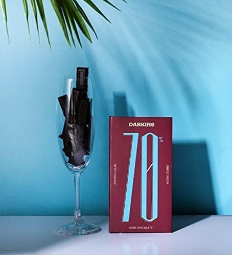 DARKINS 70% Dark Chocolate Single Origin | 55% Chocolate Single Origin | Free 35 GM Blueberry | Dark Cacao | Vegan | Gluten-Free | Unrefined Cane Sugar | Natural Chocolate | Pack of 2 view 7