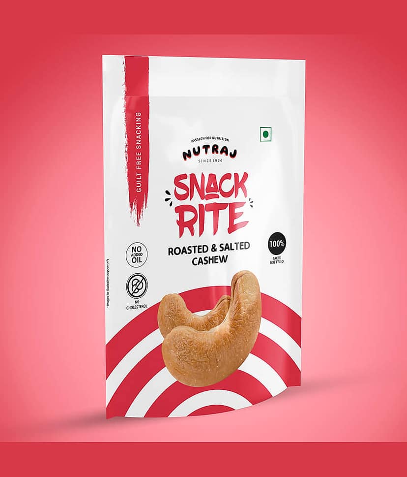Nutraj Snackrite Cashew R&S W-320 150g | Premium Roasted & Salted Kaju Nuts view 2