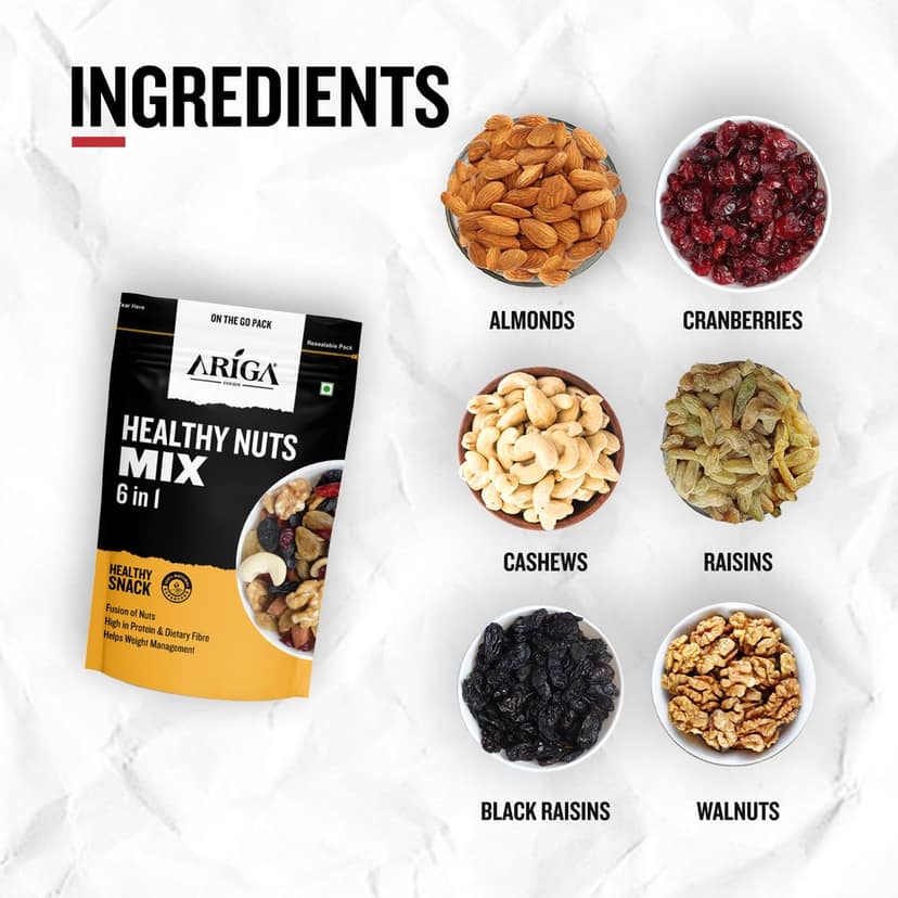 Ariga Foods Healthy Nut Mix | 6 in 1 | (200 g) view 4