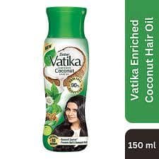Dabur Vatika Enriched Coconut Hair Oil - With 10 Herbs, 150 Ml