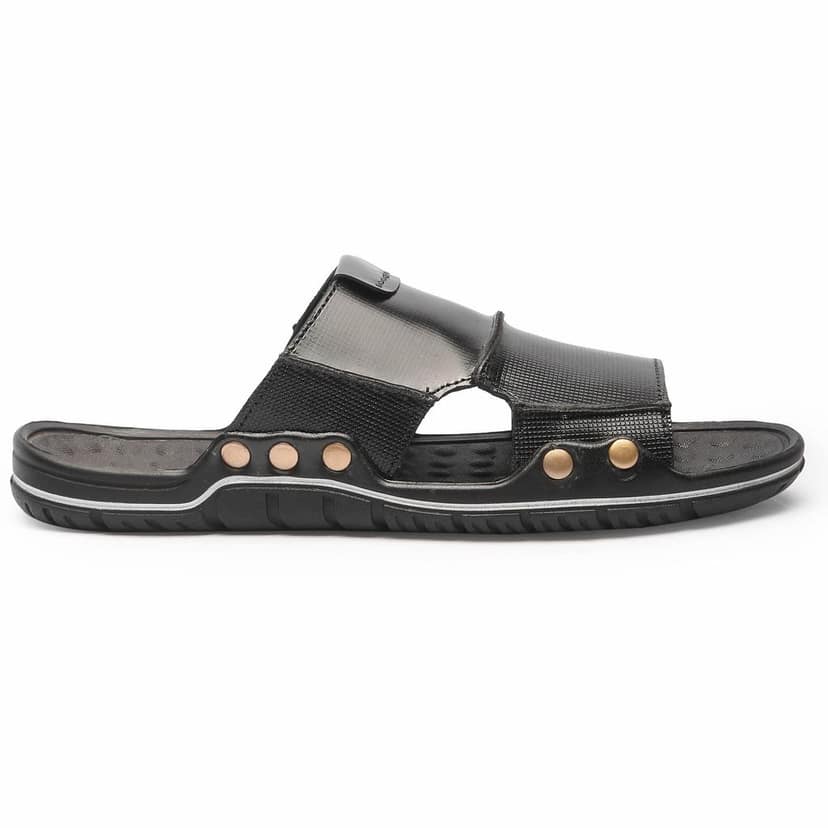 FEATHER LEATHER Genuine Leather Men's Flip-Flops Casual Slippers Daily Use Flip Comfortable Everyday Footwear view 3