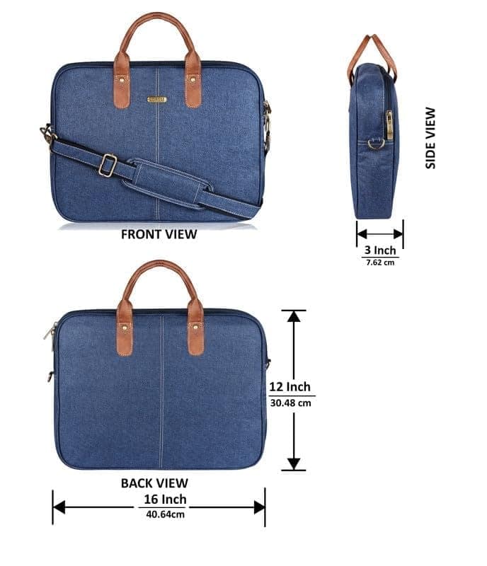 LOREM 10L Faux Leather Messenger Bag For Men & Women New-UF view 3