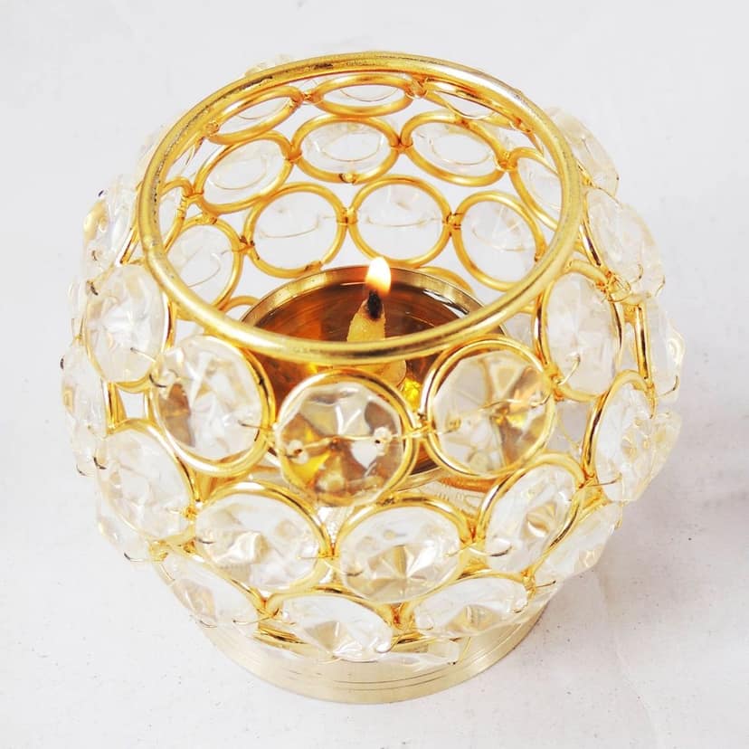 Brass Matki Crystal Deepak No. 1 (FMAS672 A) view 2