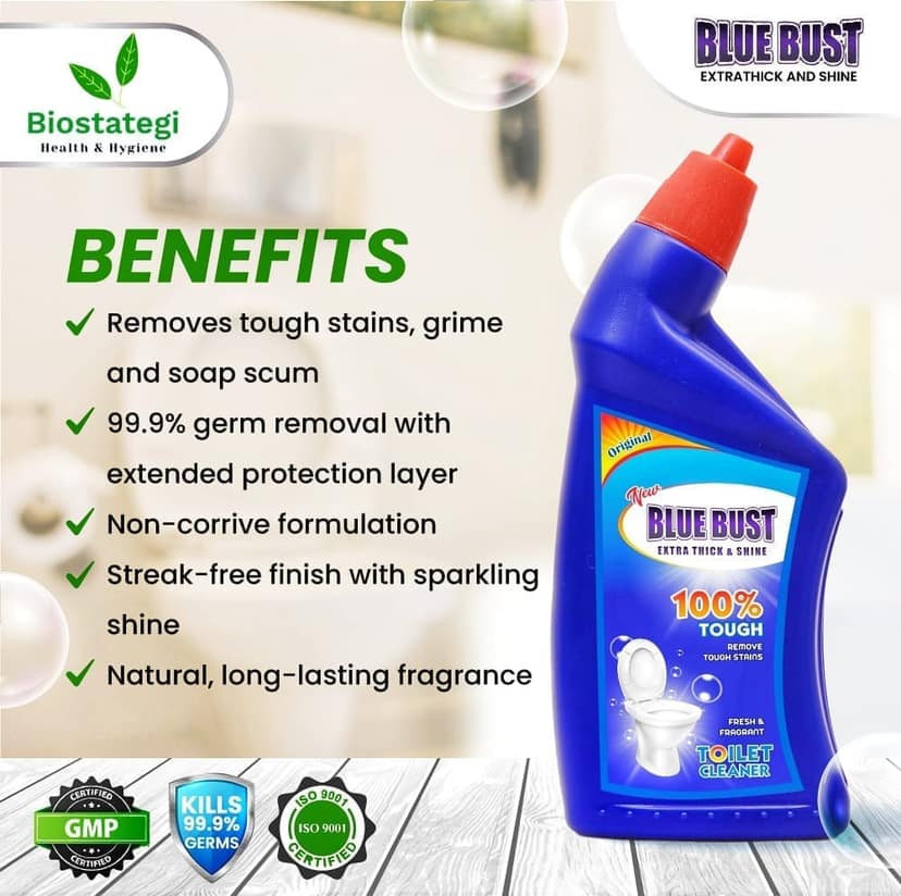 Bluebust Toilet cleaner Liquid 500ml Pack of 5 view 6