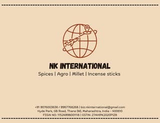 NK International Biryani Masala (100g) | Royal Fragrant Spice | Authentic Dum Biryani