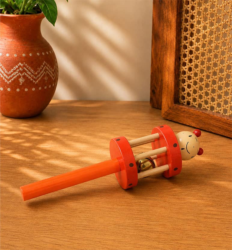 Handcrafted Wooden Pinjara Bell Rattle