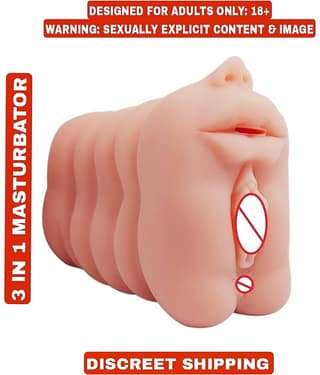 BAILE PREMIUM QUALITY 3 IN 1 VAGINA ANAL MOUTH POCKET PUSSY MALE MASTURBATOR SEX DOLL BY KAMAHOUSE