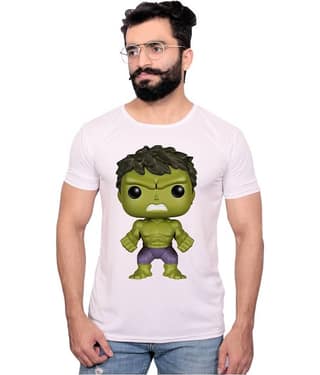 Nityanand Enterprises White Cotton Blend T-Shirt