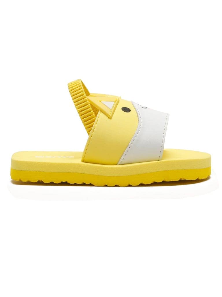 Premium Kitty Artistic Sliders - Yellow (Unisex) view 5
