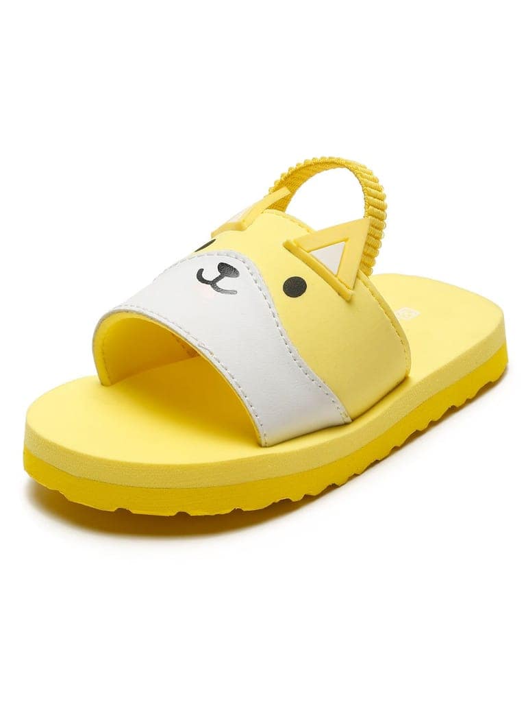 Premium Kitty Artistic Sliders - Yellow (Unisex) view 6