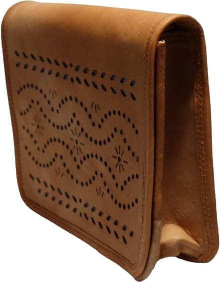 Bhakri Devi Handicrafts Made of Leather with Attachable Shoulder Strap Sling Bag For Women & Girl view 2