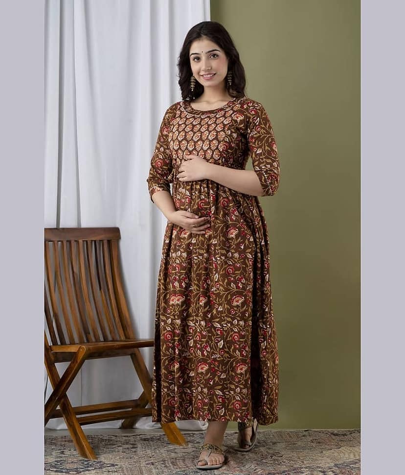 Nevisha Style Multi Color Cotton Maternity Kurta Pack of 2 view 2