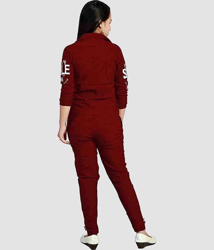 9stiches - Black Cotton Girls Top With Pants ( Pack of 1 ) view 2