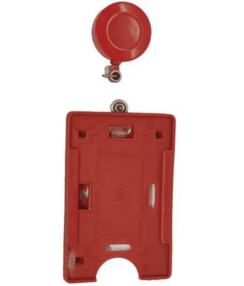 Dey's Plastic ID Badge Holder & Retractable Carabineer Reel Clip view 2