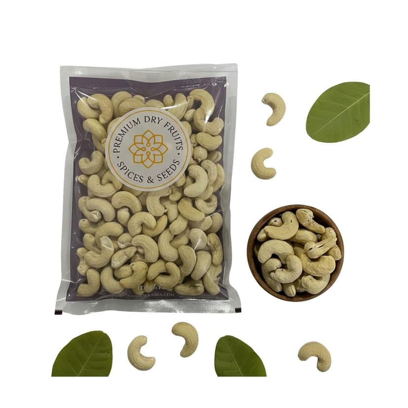 Rasda Cashew Nuts Kernels Choice – Medium-Small Whole Cashews (W240) - 100g