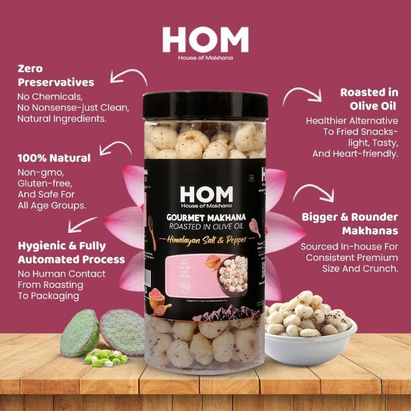 GOURMET MAKHANA Roasted in Olive Oil | Flavors Tangy Tomato, Himalayan Salt & Pepper and Achari Mango | Combo Of 3, 65g Each. - 195 gm view 4
