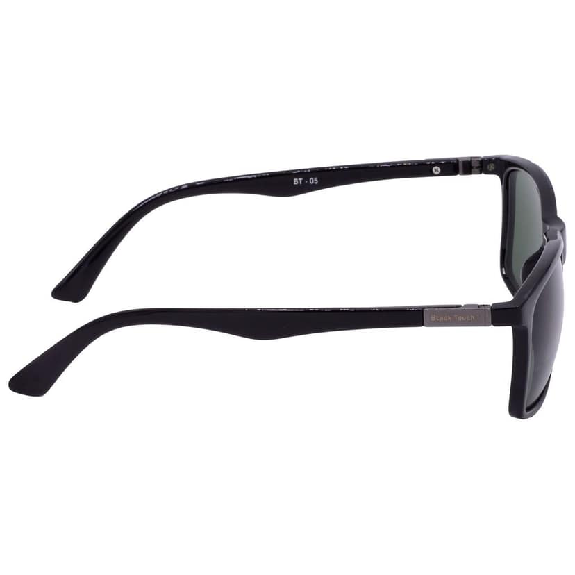 Hrinkar Grey Rectangular Sunglasses Brands Black Frame Goggles for Men & Women - HRS-BT-05-BK-BK-BK view 3