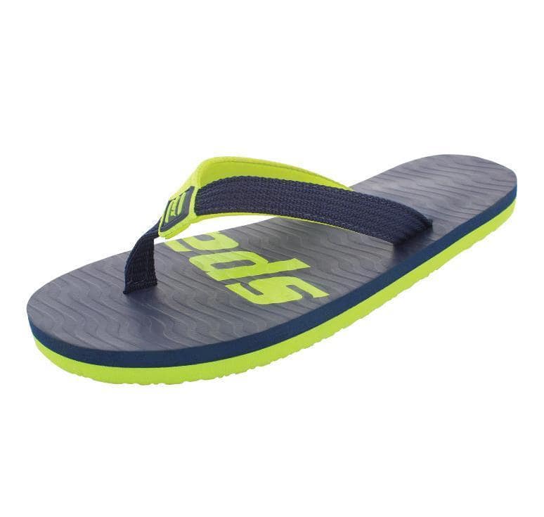 Sparx SF204 Navy Blue Neon Green G No 8 Mens Slipper view 2