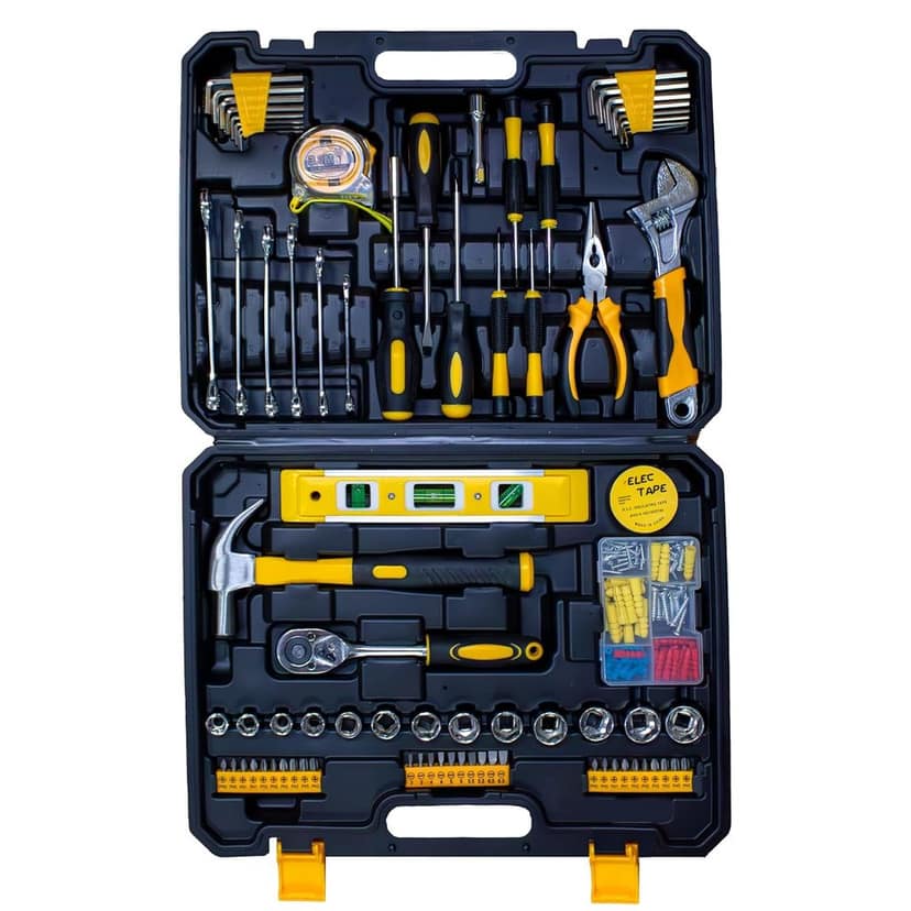 iBELL VORMIR VR TB179-7 Professional Tool Kit with Ratchet Set, 179-Piece Hand Tool Set with Sockets, Wrenches, Screwdrivers, Precision Bits & Case for Mechanics & Home Use