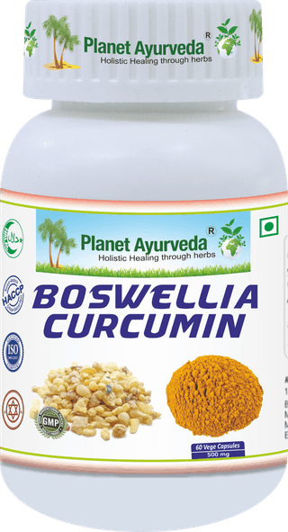 Planet Ayurveda Boswellia Curcumin - 60 Veggie Capsules