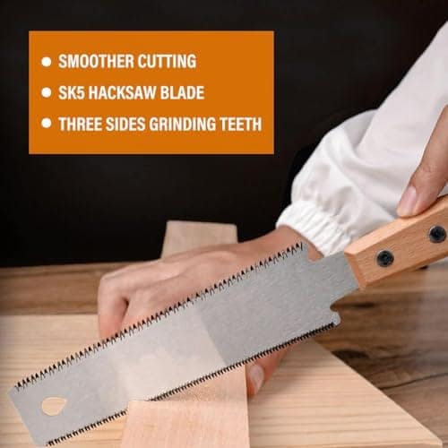 HASTHIP® Hand Saw 30cm Wood Cutting Dual Side Tool for DIY & Gardening view 3
