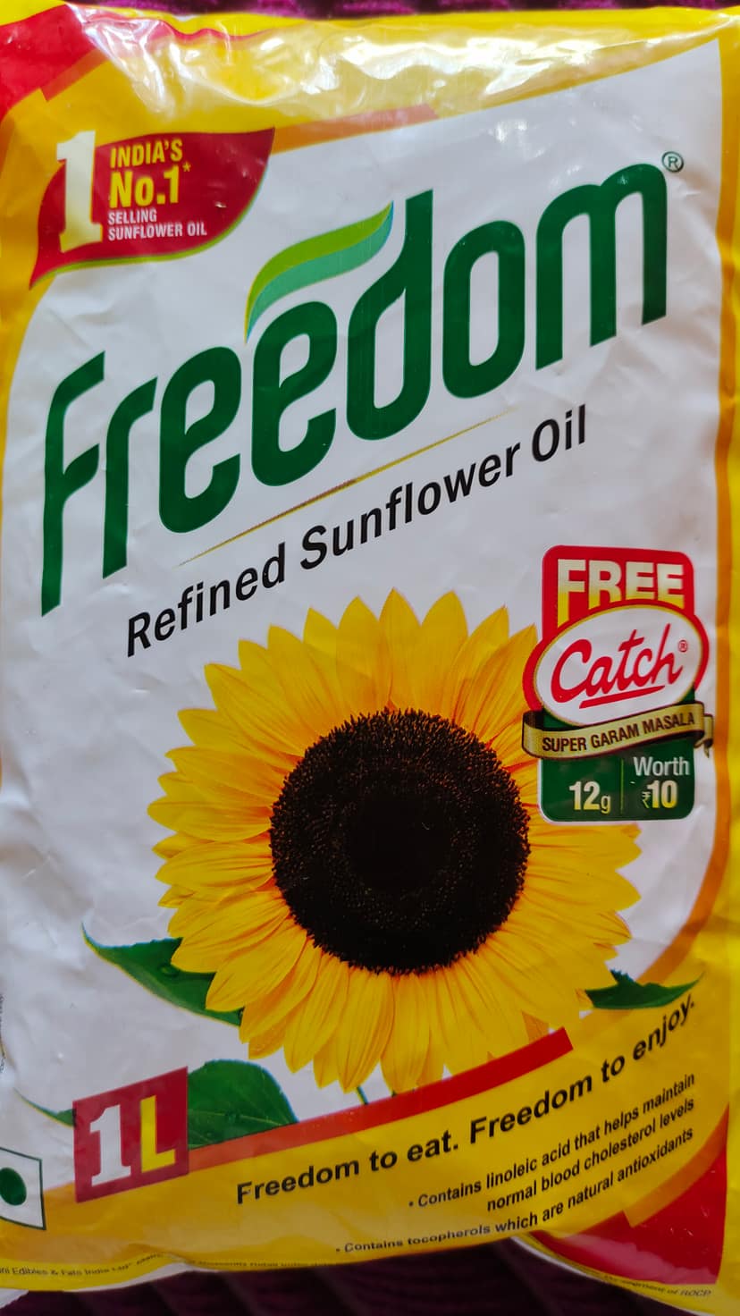 Freedom refined sunflower oil