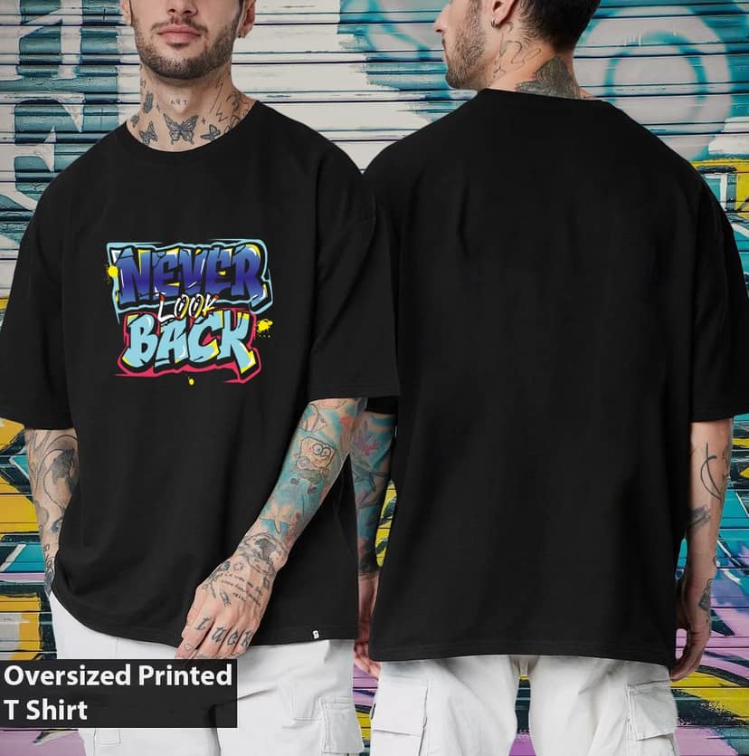SCOTT FINCHER Men's Never Look Back Short Sleeve T-Shirt : AA(ARN)BLACK_252 view 3