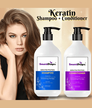 Keratin Protein Conditioner Shampoo For Shinier Hair Nourishes Dry Hair,Hair Moisturising,Dandruff Control Hair Growth Anti-Hair Fall Shiny Hair Men And Women