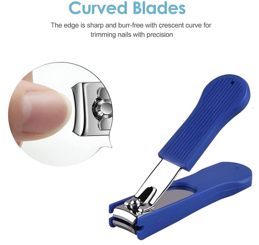 Plastic Covered Stainless Steel Nail Clipper Cutter (Random Color) view 4