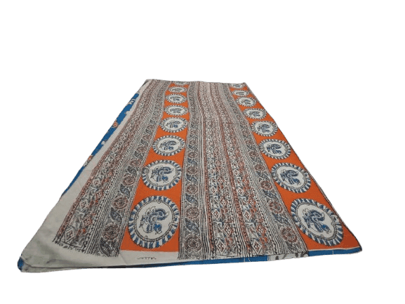 Cotton Kalmakari Printed Saree with Blouse view 2