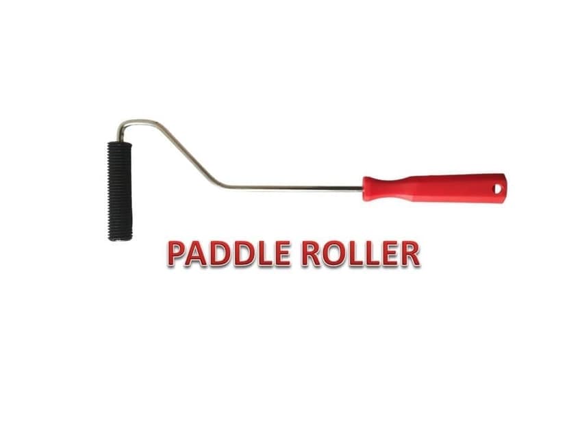 MD Fiberglass Roller Tool, Solid Steel Metal FRP Bubble Paddle Laminating Roller for FRP Resin Work view 4