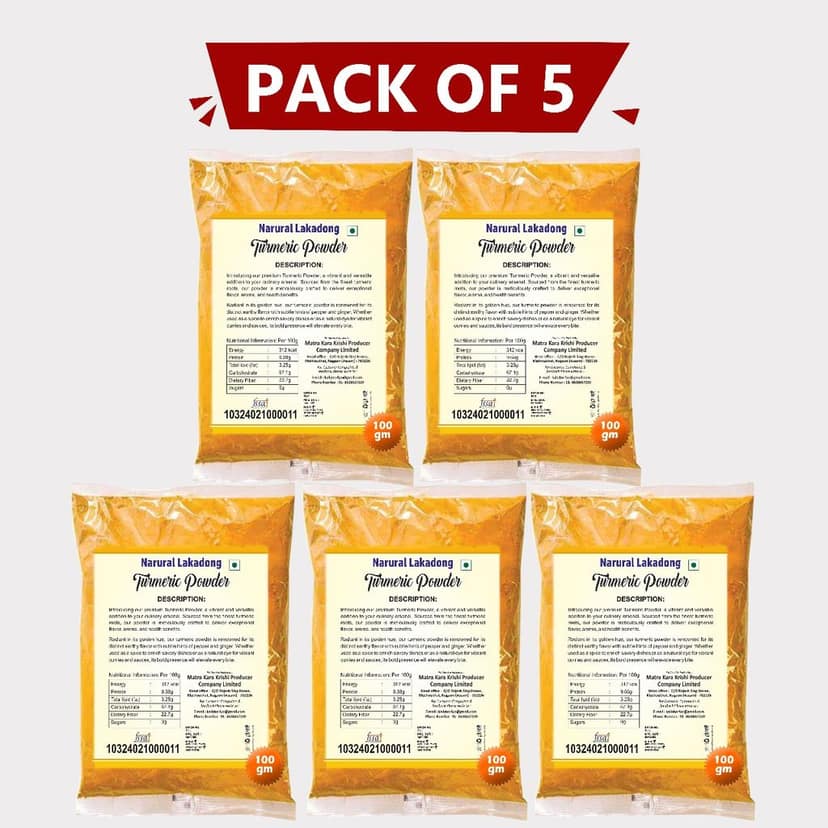Narural Lakadong Turmeric Powder (500 gm) view 3