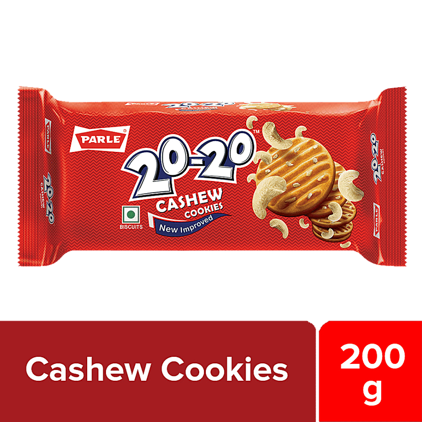 Parle 20-20 Cashew Cookies, 200 g